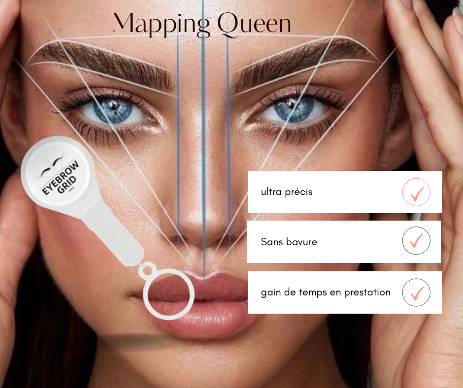 Fil de mapping Queen blanc