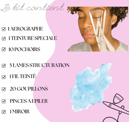 Formation air Brush brows + structuration des sourcils sur place (1 jour)