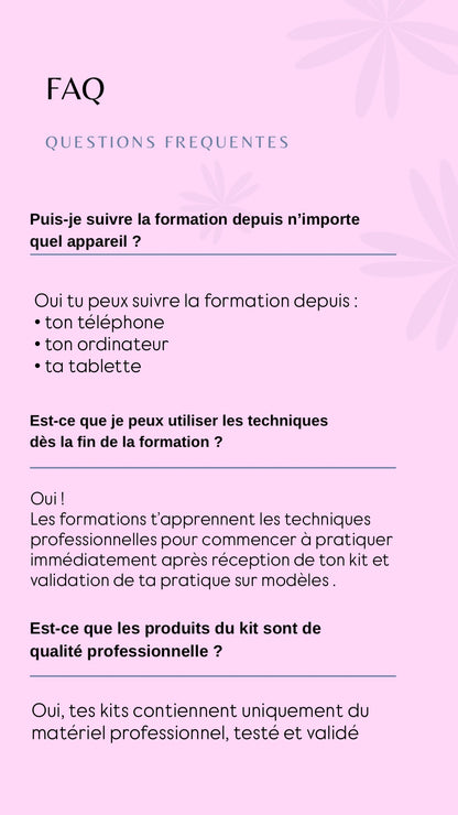 Pack 3 en 1 :  Brows lift, mapping , teinture hybride & rehaussement de cils + kit inclus ( à distance )