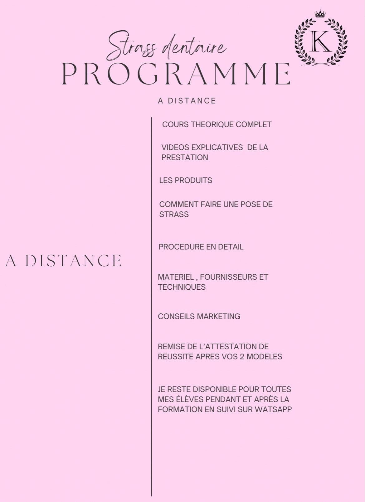 Formule strass dentaire avec kit inclus ( à distance)