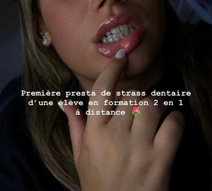 Pack 2 en 1 : blanchiment dentaire et strass dentaire + kit inclus (à distance )