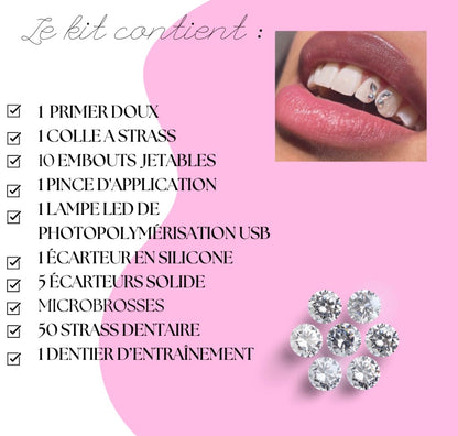 Formule strass dentaire avec kit inclus ( à distance)