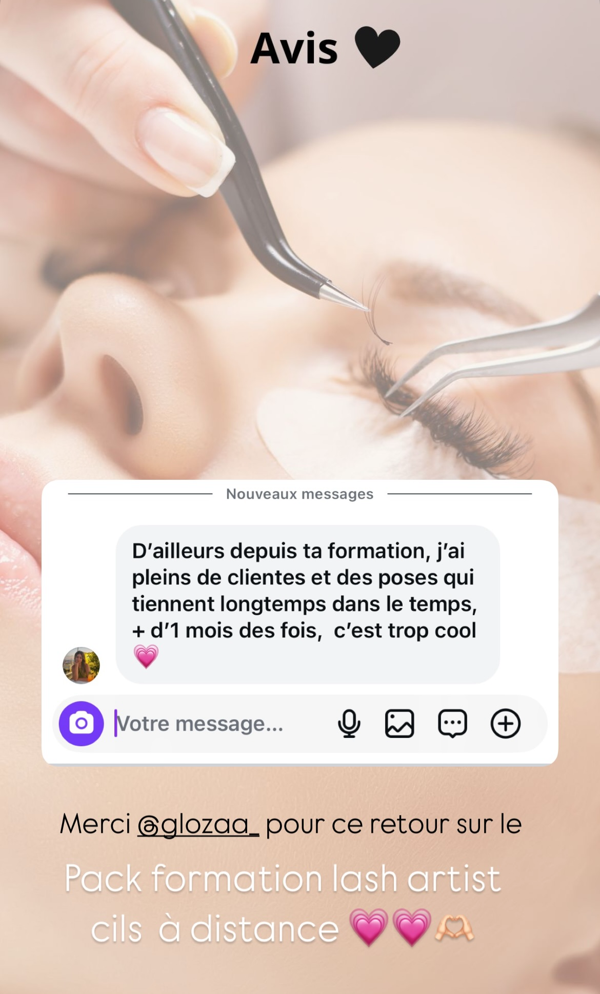 Pack full lash artist  5 en 1 – Cil à cil, Mixte & Volume Russe, pose Wispy,lash lift teinture  + Kit inclus ( à distance )