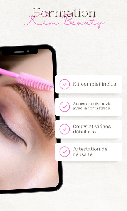 Pack 3 en 1 brows lift et teinture hybride avec structuration des sourcils + Henna Brows + kit inclus (à distance)