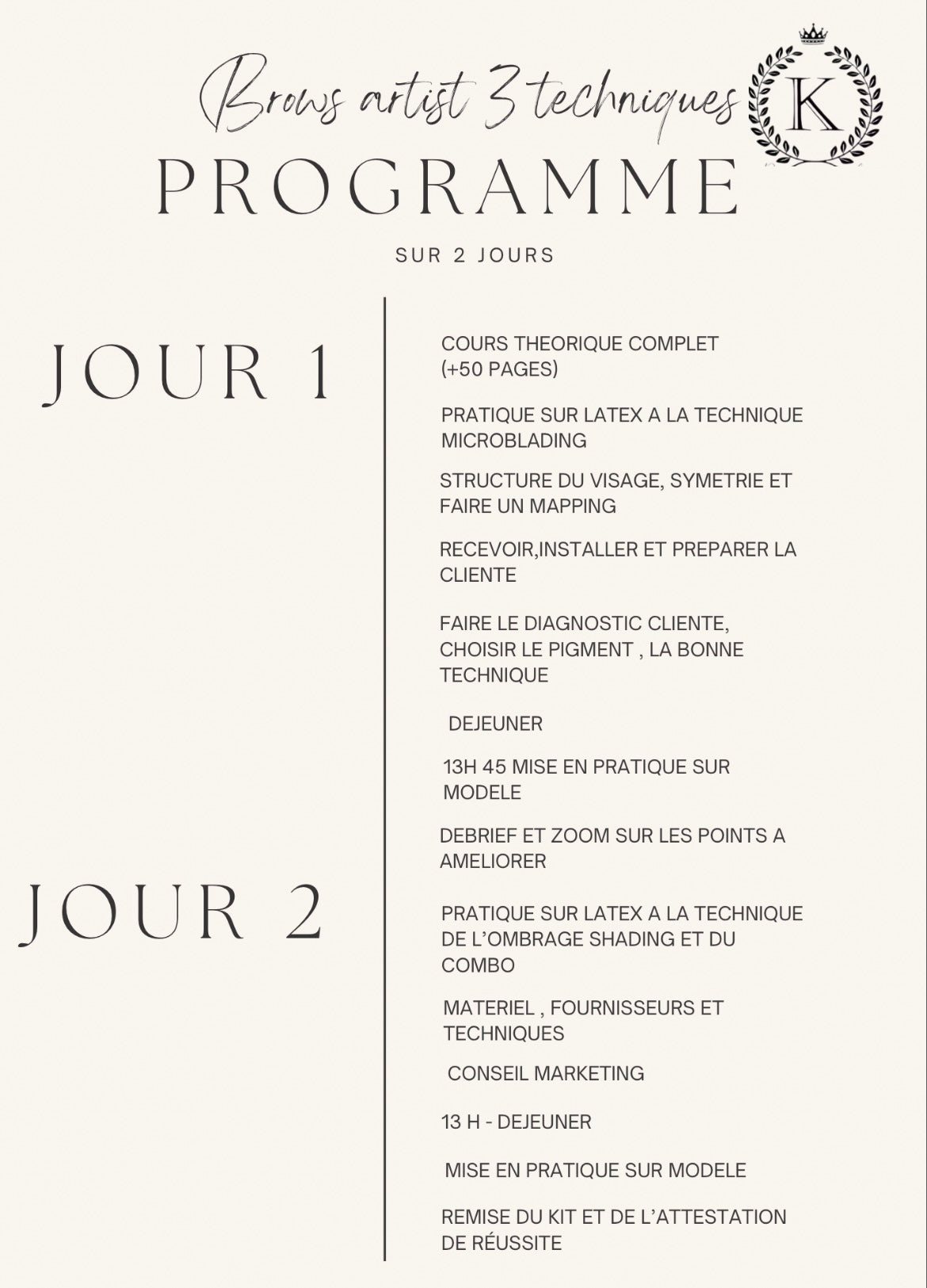 Pack Brows Artist 3 en 1 microblading | ombré powder | combo + kit inclus sur place (2 jours)