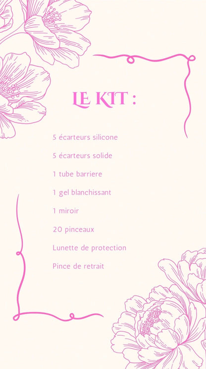 blanchiment dentaire + kit inclus sur place (1 jour)