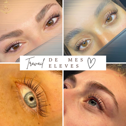 Pack 3 en 1 :  Brows lift , teinture hybride & Lash lift + kit inclus ( à distance )