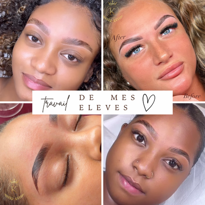 Pack 3 en 1 :  Brows lift , teinture hybride & Lash lift + kit inclus ( à distance )