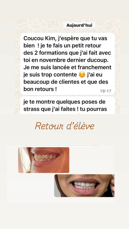 Pack 2 en 1 : blanchiment dentaire et strass dentaire + kit inclus (à distance )