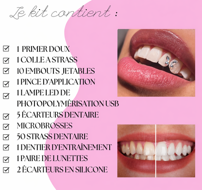 Pack 2 en 1 : formation blanchiment dentaire et strass dentaire + kit inclus sur place (1 jour)
